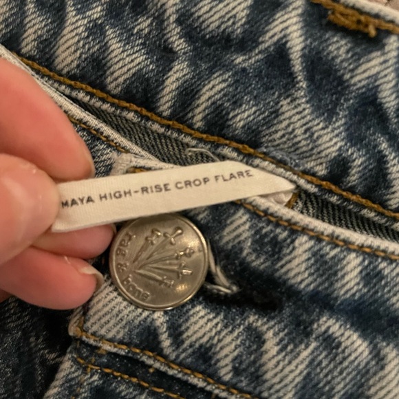 Rag & Bone High Rise Cropped Flare Jeans - Picture 3 of 6